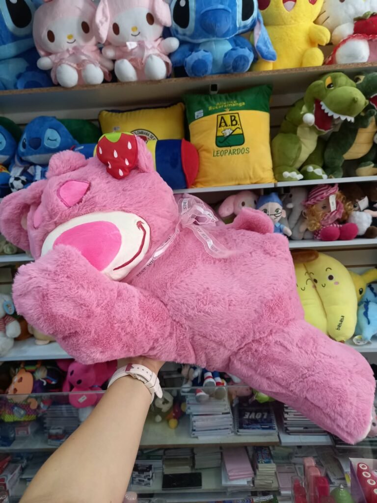 Peluche oso rosado con aroma a fresa