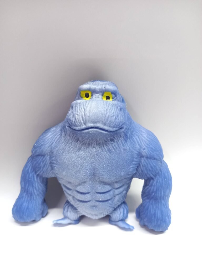 Gorila squishy de arena grande azul